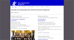 Desktop Screenshot of konzertgesellschaft-wuppertal.de